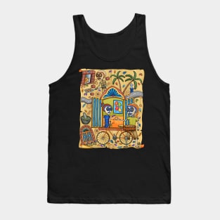 Cute Skeleton - Dia De Los Muerto - Goa -The Breadman - Bread Lover Tank Top